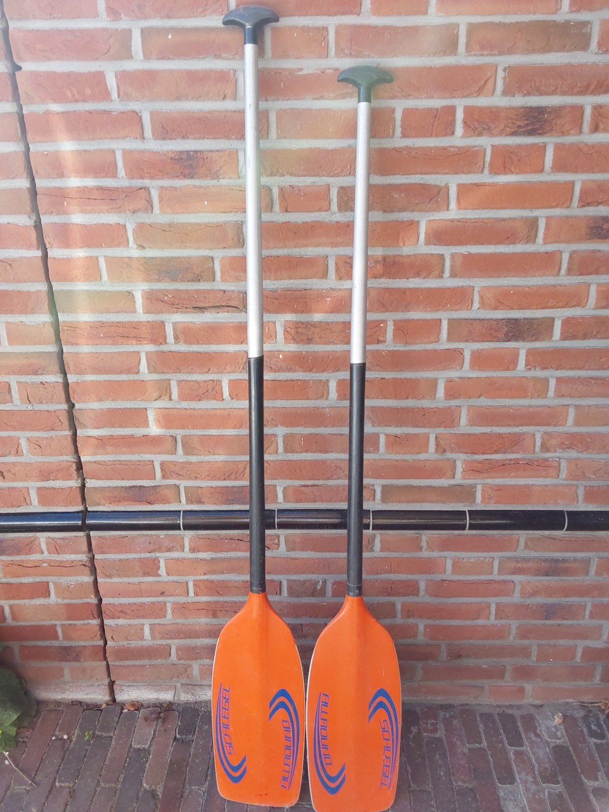 2 Schlegel Allround peddels 148 cm en 156 cm, Watersport en Boten, Ophalen, Gebruikt, Enkelbladige peddel