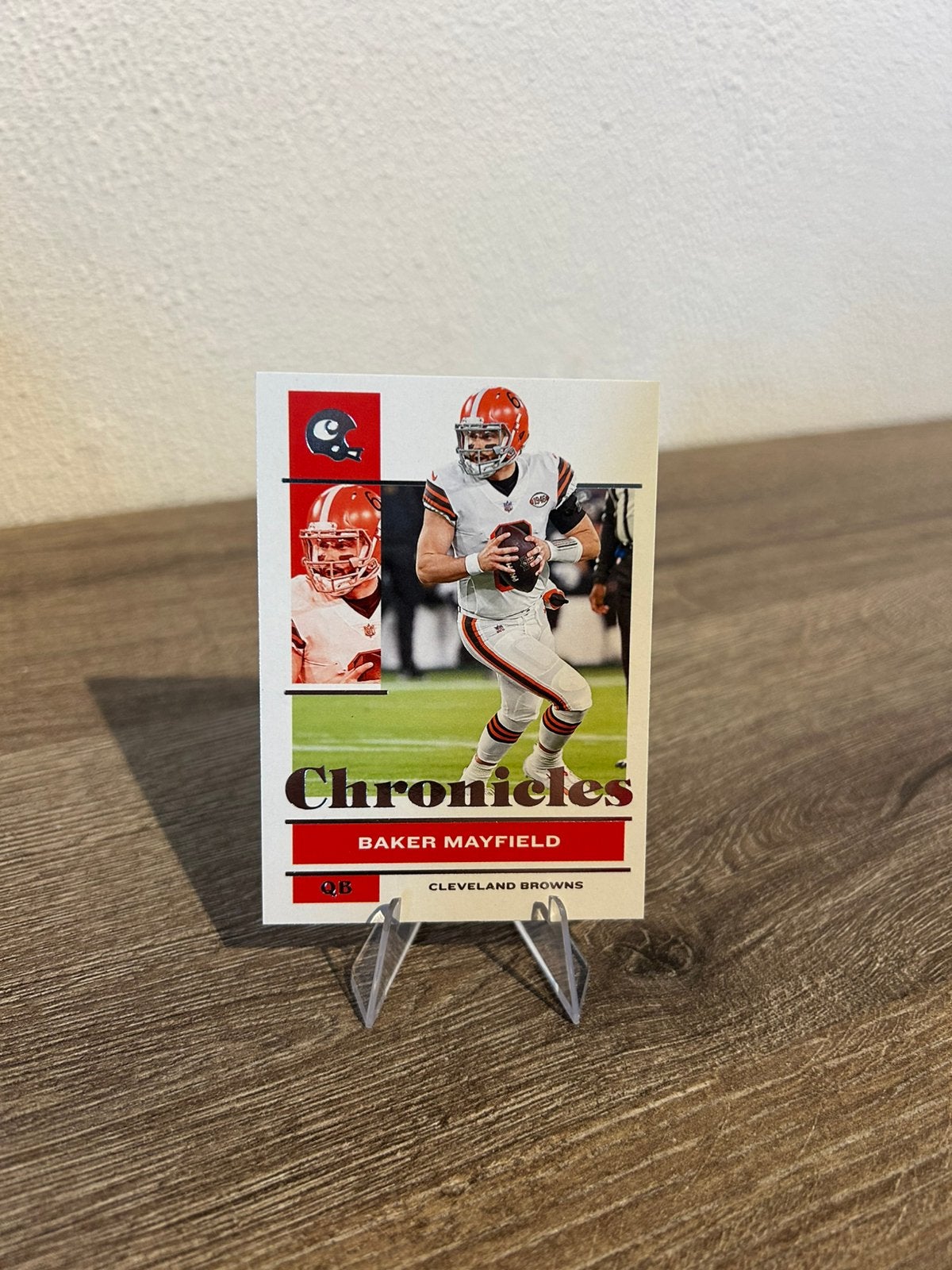 Baker Mayfield 2021 Panini Chronicles Football #22 Browns, Ophalen of Verzenden, Zo goed als nieuw, Buitenlandse clubs, Poster, Plaatje of Sticker