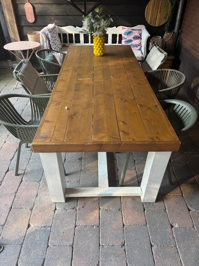 Tafel 230 cm, Huis en Inrichting, Tafels | Eettafels, Ophalen, Gebruikt, 200 cm of meer, 50 tot 100 cm
