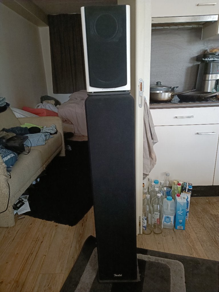 Teufel Ultima 40 MK2 en Wharfedale Diamond 10.1 speakers, Ophalen, Gebruikt, Audio