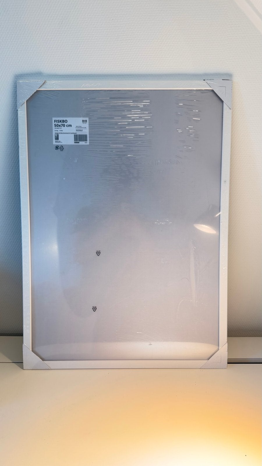 Nieuwe IKEA FISKBO fotolijst 50x70 cm, wit, nog in folie, Ophalen of Verzenden, Nieuw, Wit, Fotolijst
