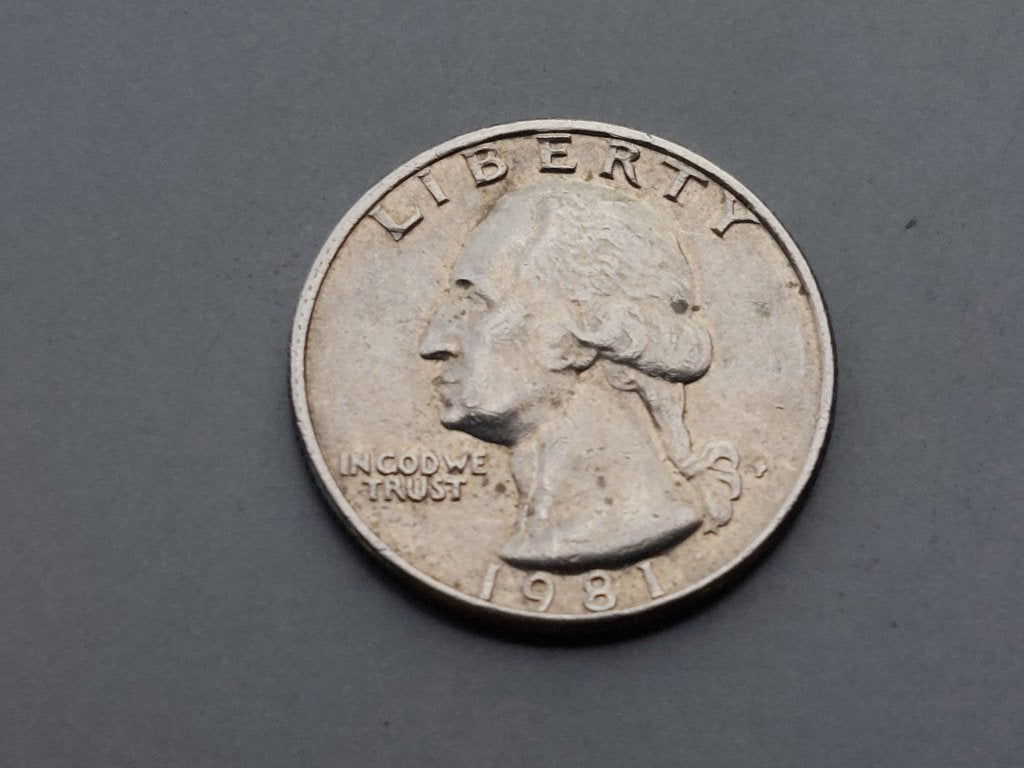 QUARTER DOLLAR 1981, Ophalen of Verzenden, Midden-Amerika, Losse munt