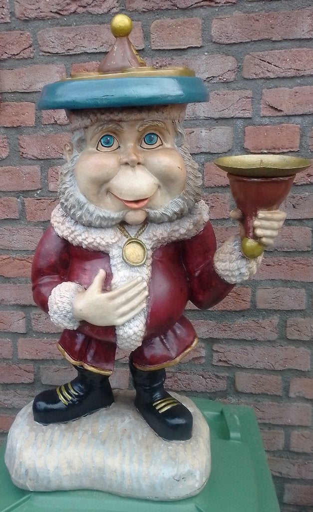 Kerst Laaf groot ongeveer 70 cm hoog, Ophalen of Verzenden, Zo goed als nieuw, Beeldje of Poppetje