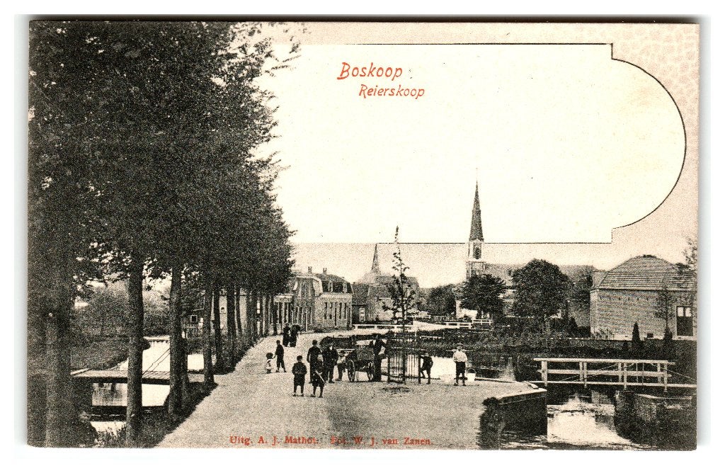 Boskoop, Reierskoop, Verzenden, Voor 1920, Ongelopen, Zuid-Holland