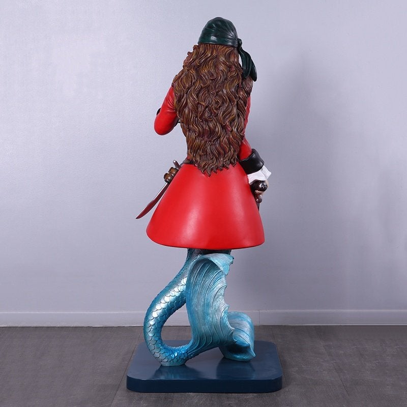 Sassea Mermaid Piraten beeld – Zeemeermin Hoogte 152 cm, Ophalen, Nieuw