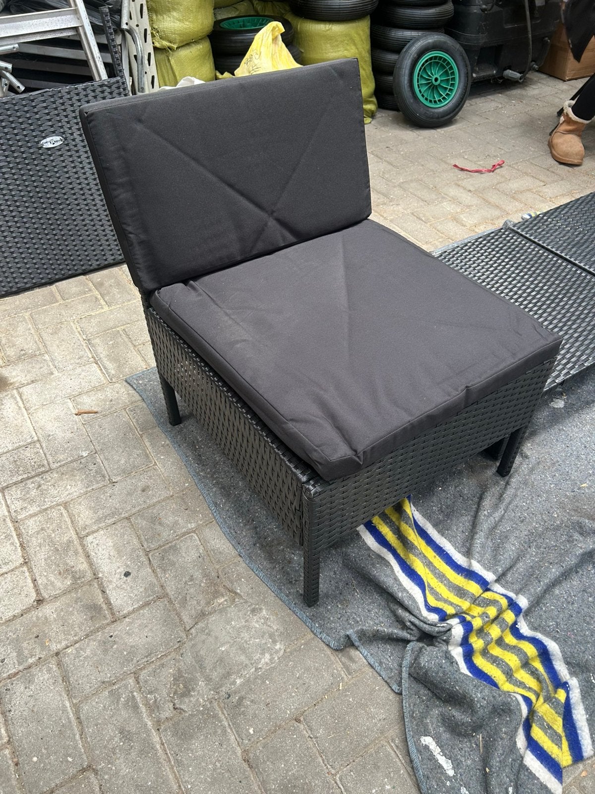 3-delige vidaXL modulaire loungeset – nieuw in doos – €40, Ophalen of Verzenden, Nieuw, Kunststof