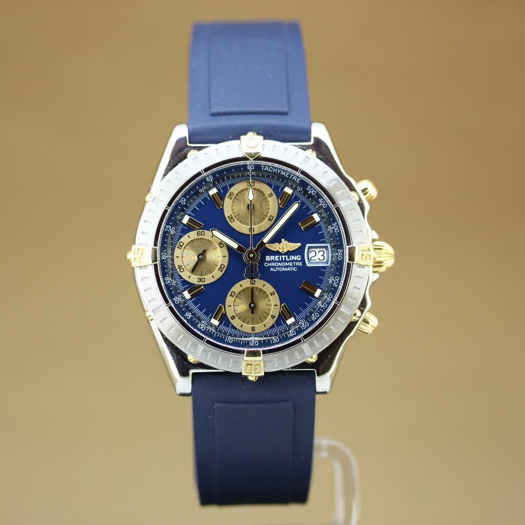 Breitling Chronomat Two-Tone B13352, Staal, Breitling, Polshorloge, Kunststof