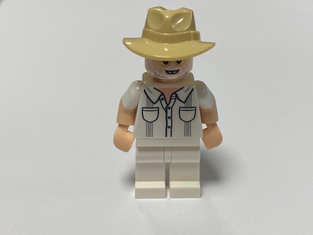 Lego Minifiguur Jurassic World jw057 John Hammond, Jurassic World, Lego, Nieuw, Ophalen of Verzenden