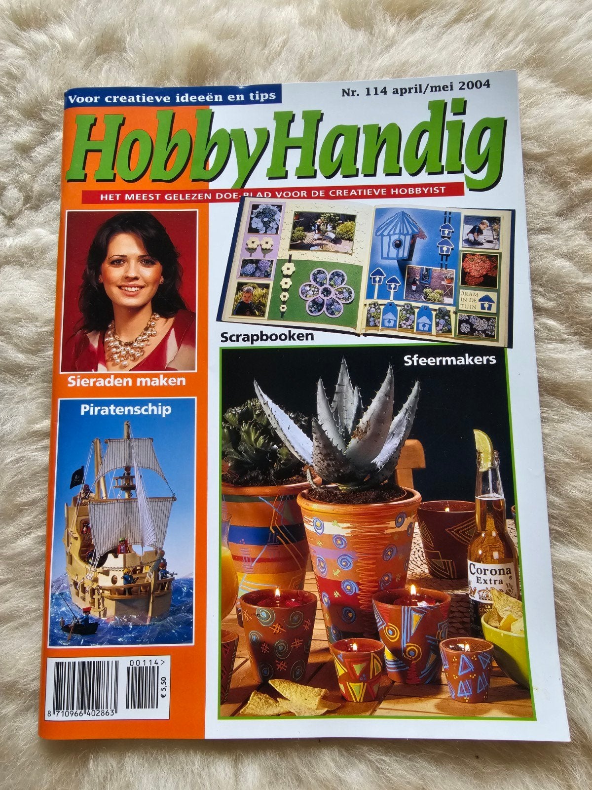 Vintage handwerk tijdschrift Hobby Handig Nr 114. 2004, Hobby en Vrije tijd, Scrapbooking, Ophalen of Verzenden, Zo goed als nieuw
