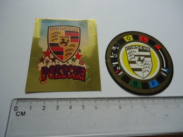 sticker oud Porsche glans auto car oldtimer retro logo, Verzenden, Zo goed als nieuw, Auto of Motor
