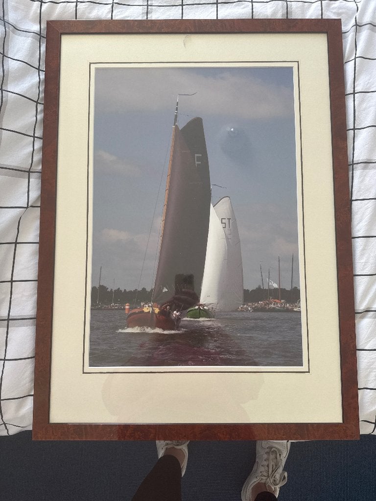 Fotolijsten, Huis en Inrichting, Ophalen, Bruin, Met afbeelding, Zo goed als nieuw