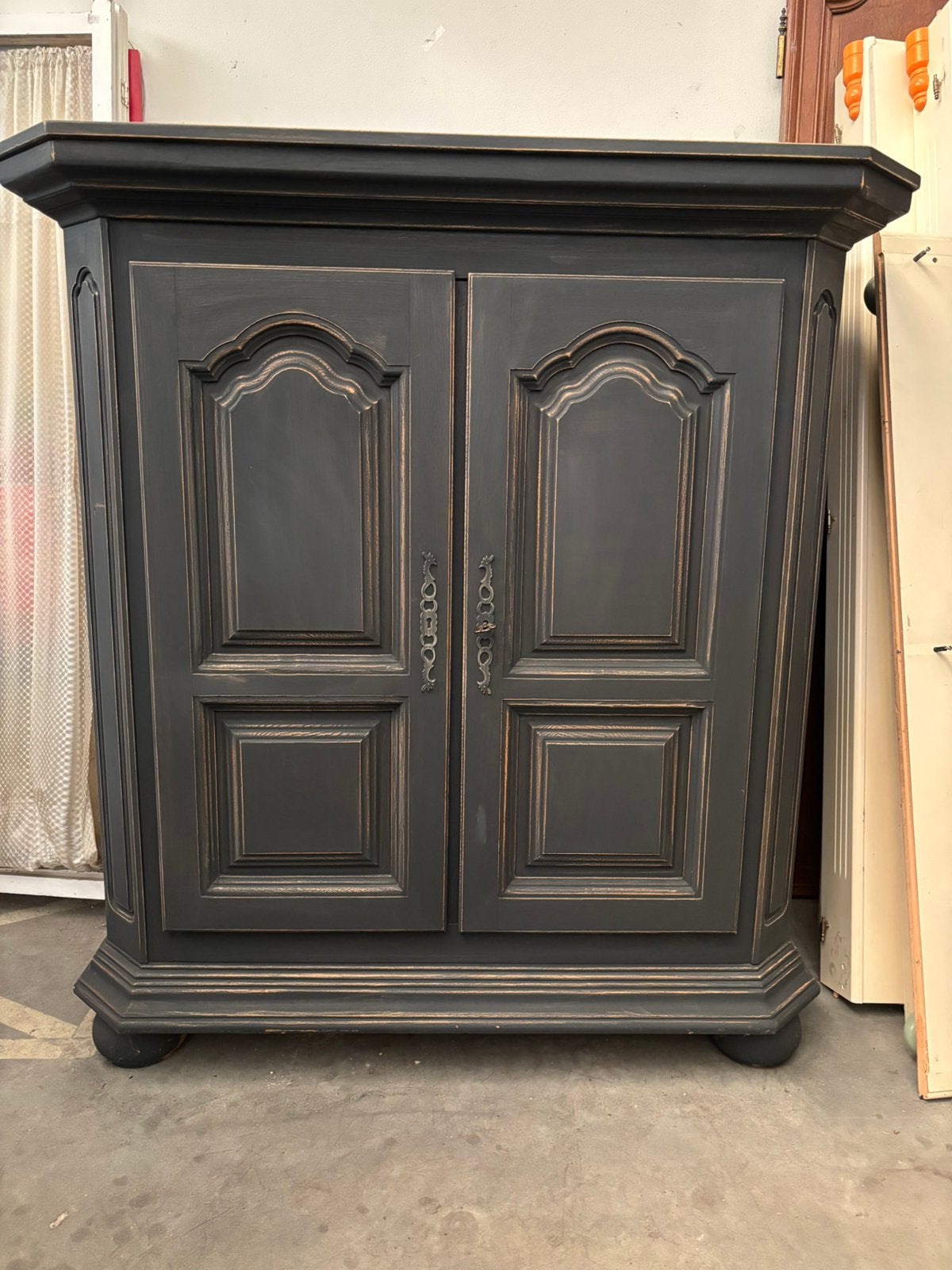 Landelijk Brocante televisiemeubel / kast SALE, Ophalen, Studio Larilo, 100 tot 150 cm, Eikenhout