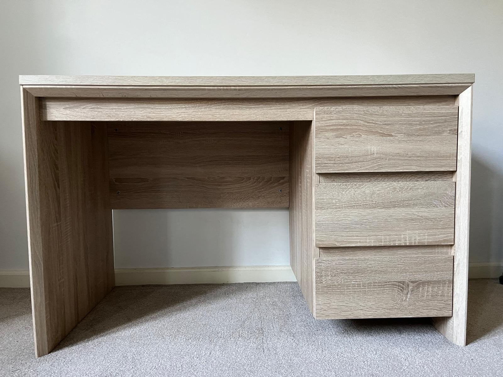 Modern bureau met lades - 120x59x75 cm, Ophalen, Met lades, 120 cm, Spaanplaat of MDF