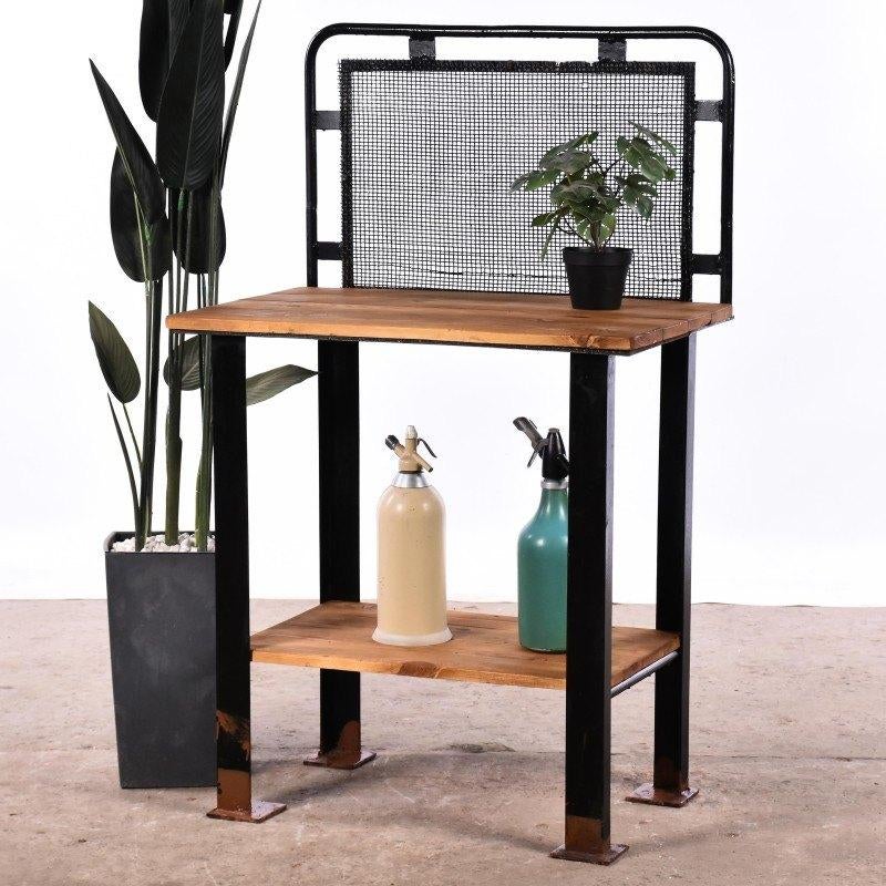 Industriële bartafel koffietafel, hoge tuintafel werktafel., Ophalen, Gebruikt, ., .