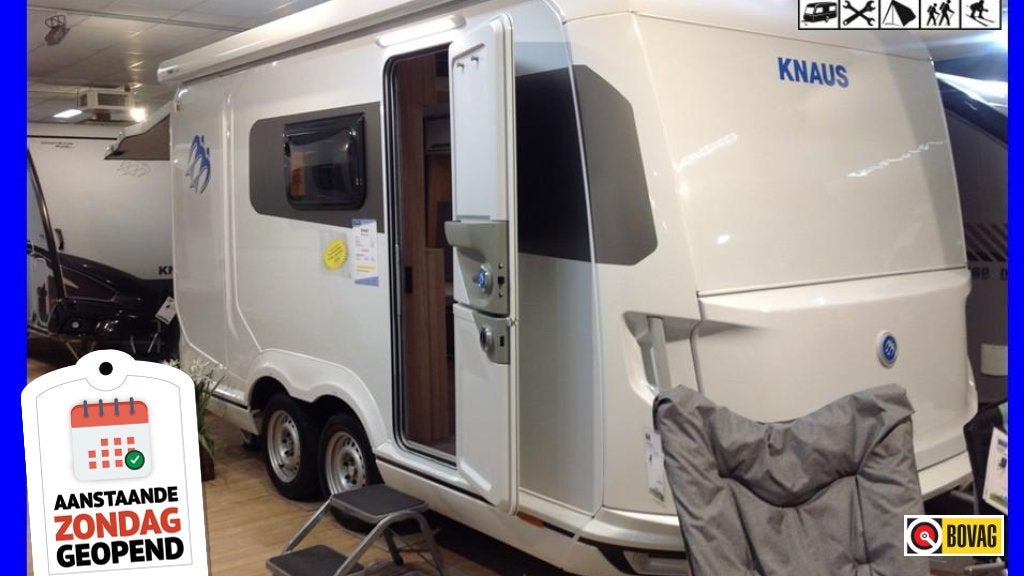 Knaus Deseo 400 met Thule luifel, Caravans en Kamperen, Caravans, Overige typen, Schokbreker, Knaus, Tot en met 4