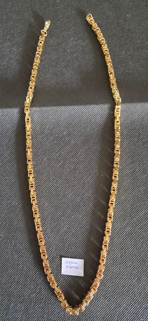 Stoere Koningsketting., Sieraden, Tassen en Uiterlijk, Kettingen, Ophalen of Verzenden, Nieuw, Goud