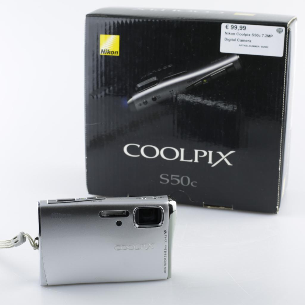 Nikon Coolpix S50c 7.2MP Digital Camera | Nette staat, Audio, Tv en Foto, Fotocamera's Digitaal, Nikon, Zo goed als nieuw, Support@nikon.com