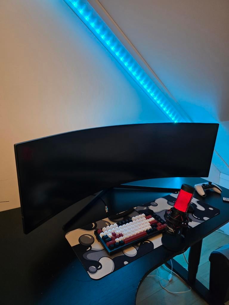 Samsung Odyssey G9 QLED gaming monitor 49 inch, Gebruikt, Overige resoluties, LED, Ophalen