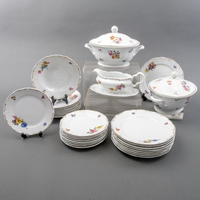 Porseleinen servies Weimar en Hutschenreuther Hohenberg, Antiek en Kunst, Ophalen of Verzenden