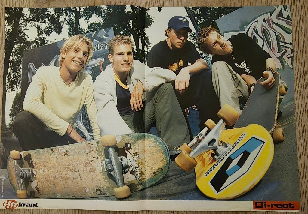 Mooie poster (A3) DI-RECT (HITKRANT), Verzamelen, Rechthoekig Liggend, Ophalen of Verzenden, Zo goed als nieuw, A1 t/m A3