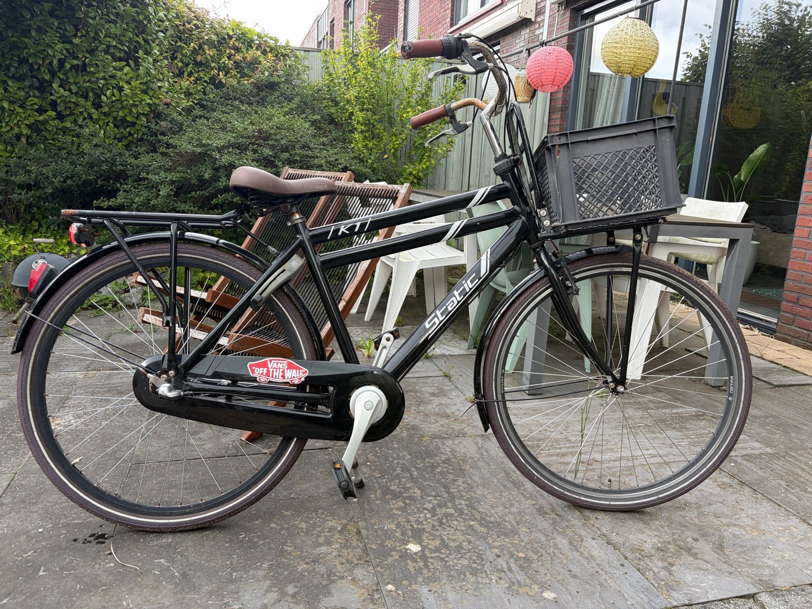 Static K1 Jongensfiets - Stevige en compleet - 28” wielen, Terugtraprem, Gebruikt, 53 tot 57 cm, Ophalen