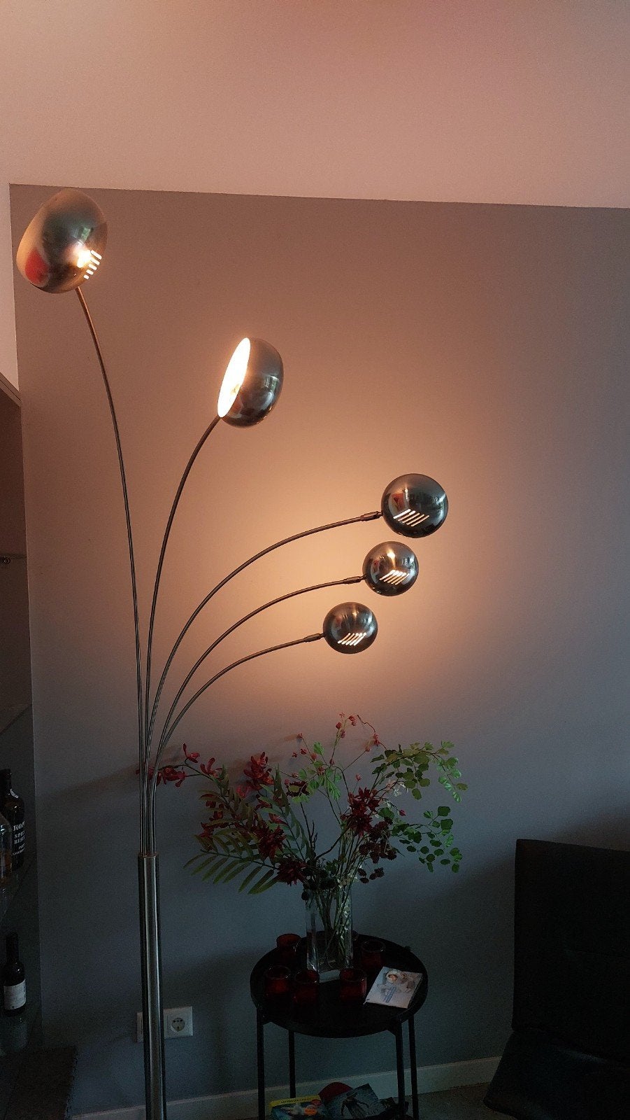 Retro staande schemerlamp, Ophalen, Gebruikt, 150 tot 200 cm