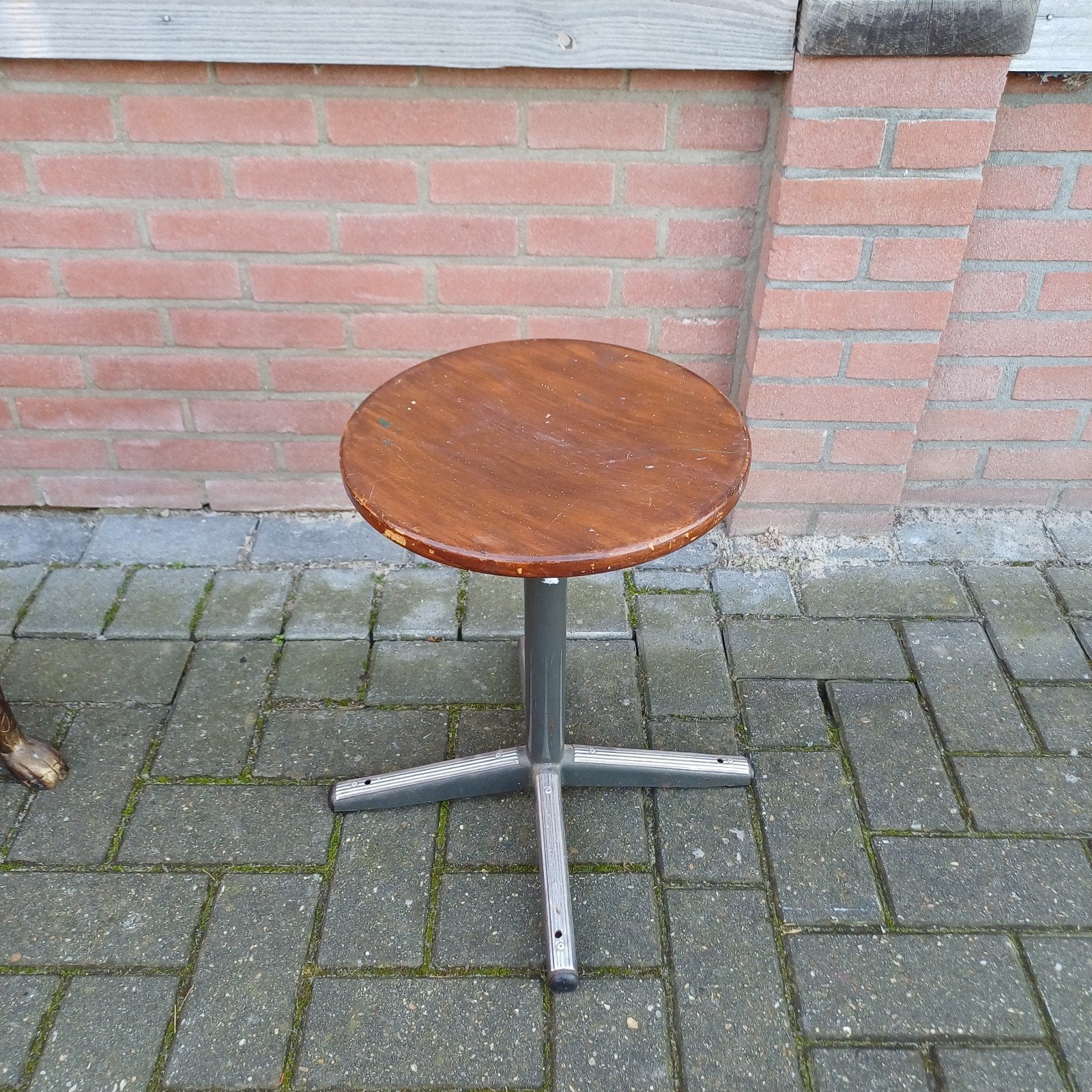 1 x vintage school krukje krukken, Huis en Inrichting, Ophalen, Gebruikt, Hout