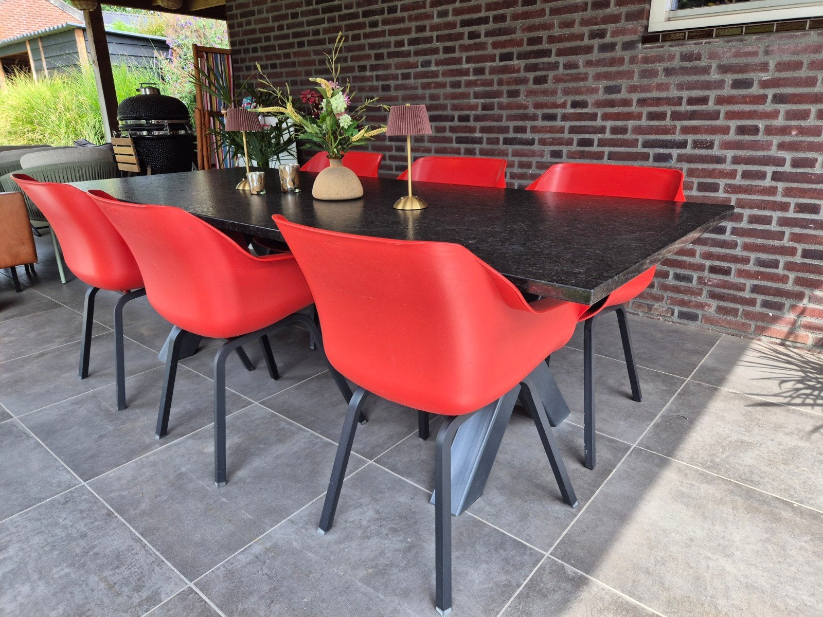 6 Hartman Sophie dining tuinstoel met kussen, Ophalen, Gebruikt, Grijs, Eén