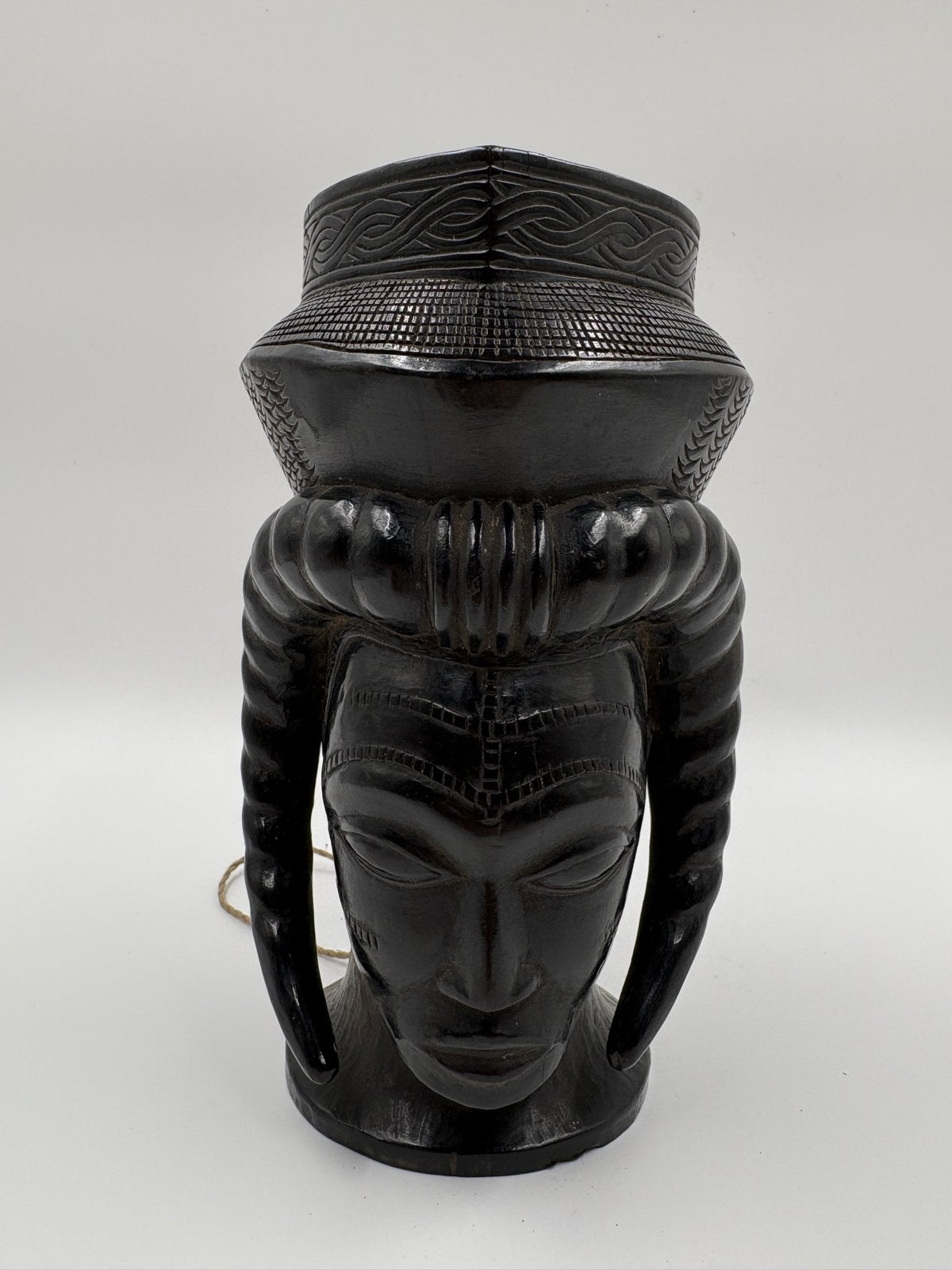 Kuba Palm Wine cup - Congo, Hout, Afrika, Zwart, Ophalen of Verzenden