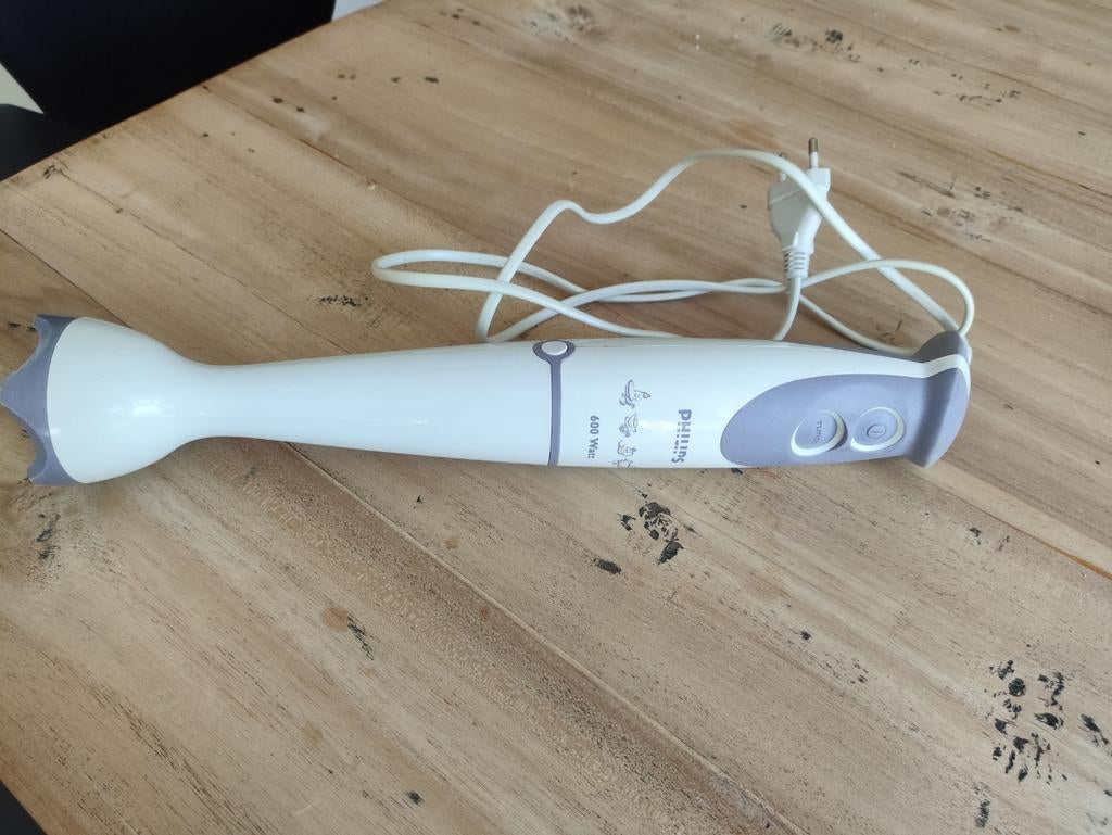 Philips staafmixer 600 watt - zo goed als nieuw, Witgoed en Apparatuur, Ophalen of Verzenden, Zo goed als nieuw, Blender