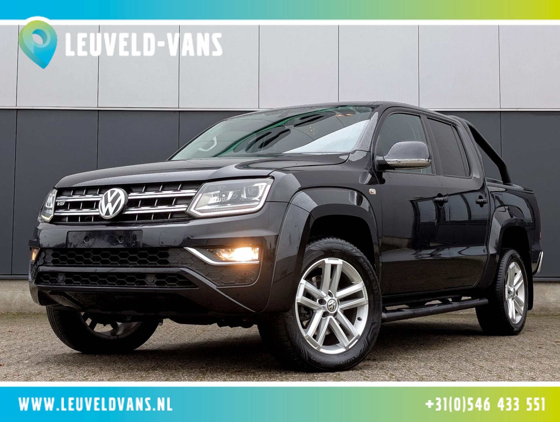 Volkswagen Amarok 3.0TDI 8V DSG AUT CRUISE STANDKACHEL TREKH, Auto's, Automaat, Gebruikt, Overige brandstoffen, Zwart