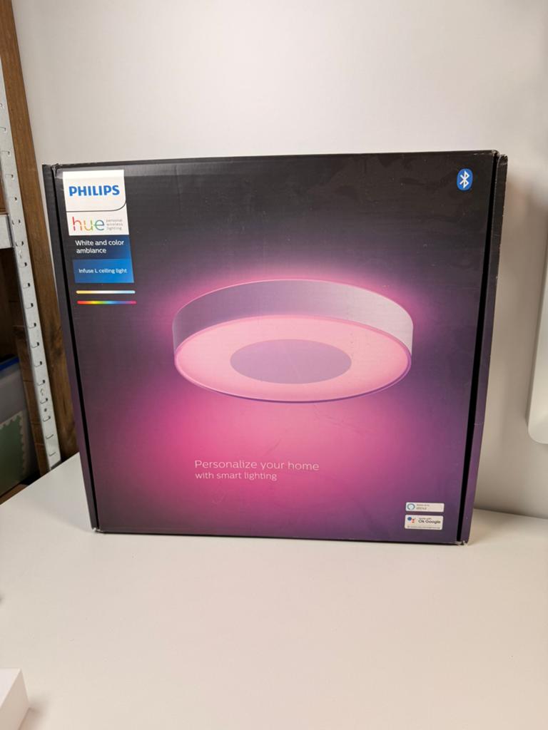 Philips Hue Infuse L Plafondlamp - White & Color Ambiance, Ophalen of Verzenden, Nieuw, Kunststof