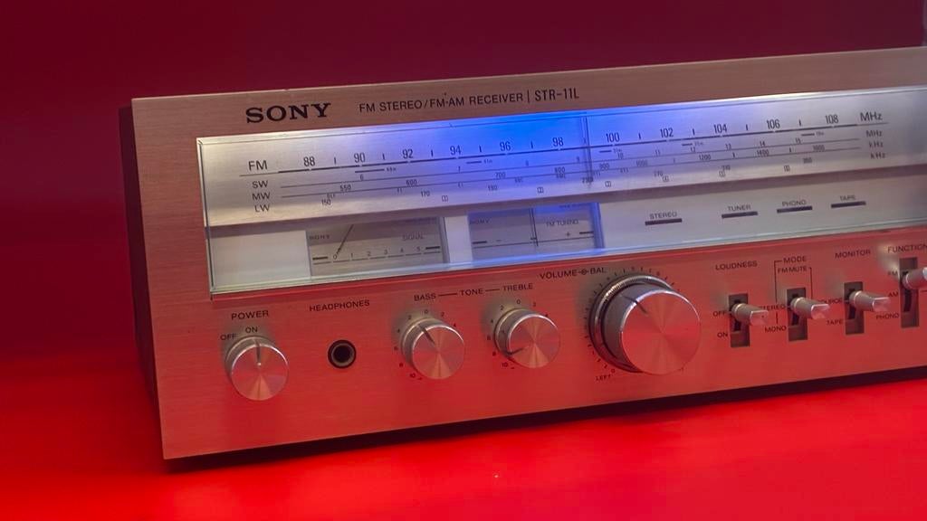 Sony -  STR-11L FM Stereo/FM-AM Receiver - Vintage Tuner, Ophalen of Verzenden, Zo goed als nieuw, Analoog