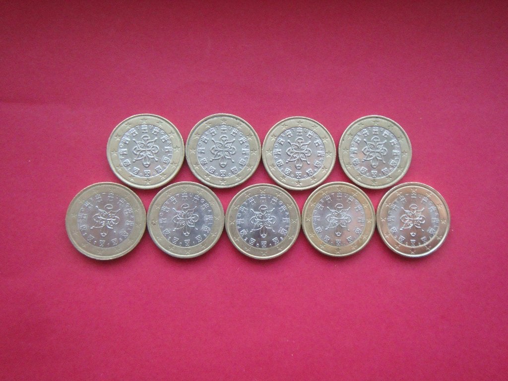 Portugal setje 1 Euromunten 2006 / 2024., Verzenden, Portugal, 1 euro, Setje