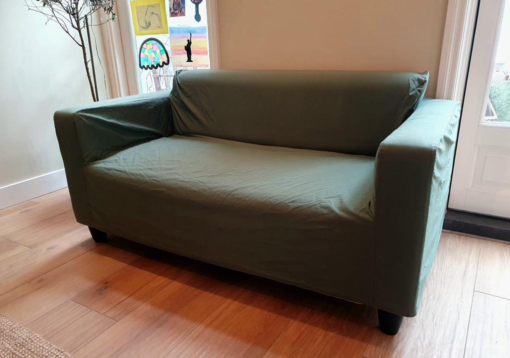 Cover / Hoes voor Ikea (Klobo) bank, Ophalen, Gebruikt, Tweepersoons, 75 tot 100 cm
