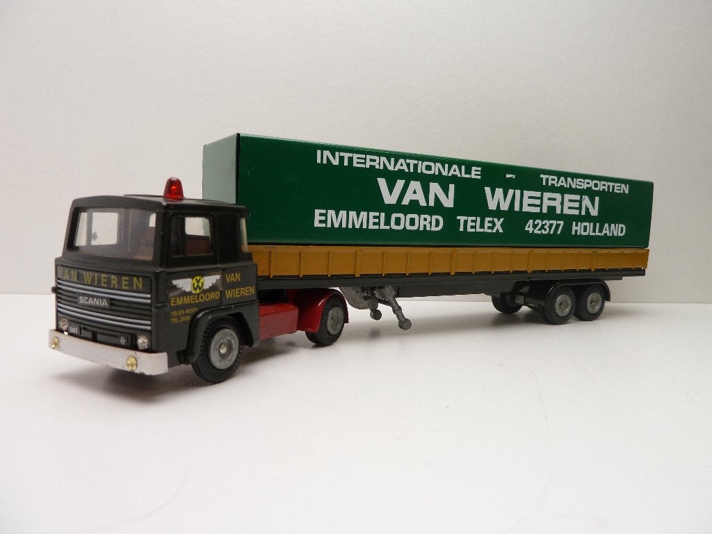 Scania 141-V8  '' van Wieren Emmeloord ''  Tekno, Ophalen of Verzenden, Zo goed als nieuw, Bus of Vrachtwagen, Tekno