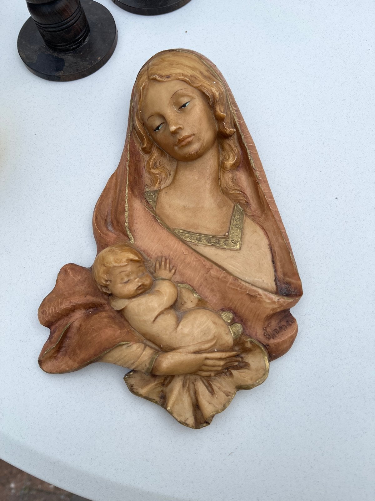 Wanddecoratie Maria met Kind - Religieuze Kunst, Antiek en Kunst, Ophalen