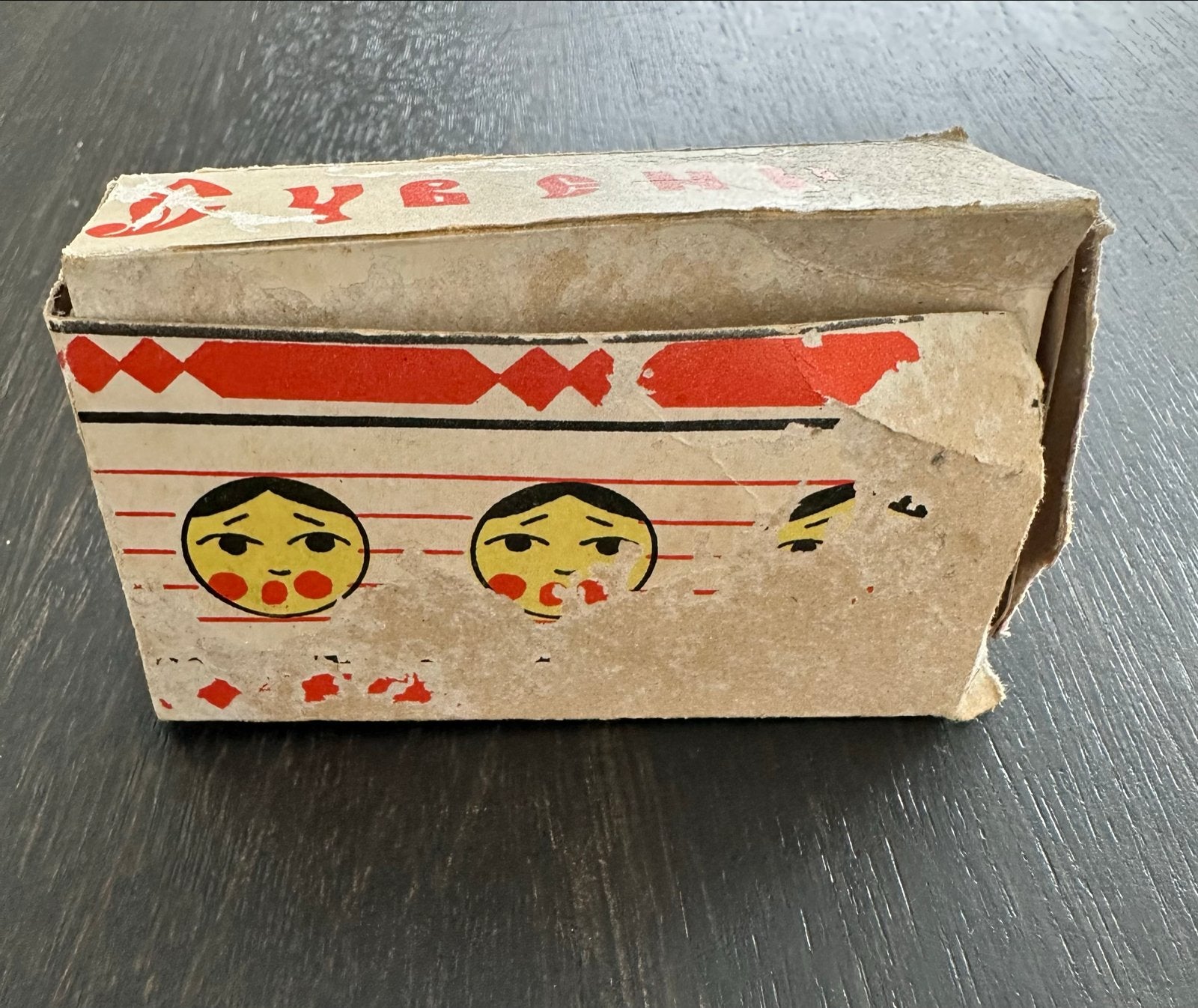 Vintage Handgeschilderde Matroesjka Poppetjes (3) met Doos, Ophalen of Verzenden, Gebruikt