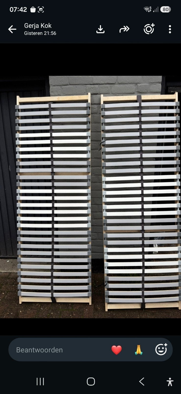 Nieuwe lattenbodem 70x200 cm, Huis en Inrichting, Ophalen, Nieuw, Bedbodem, 200 cm