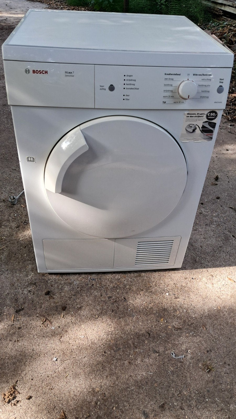 Bosch Maxx 7 Luchtafvoerdroger, Witgoed en Apparatuur, Wasdrogers, 6 tot 8 kg, Ophalen, Luchtafvoer, 85 tot 90 cm