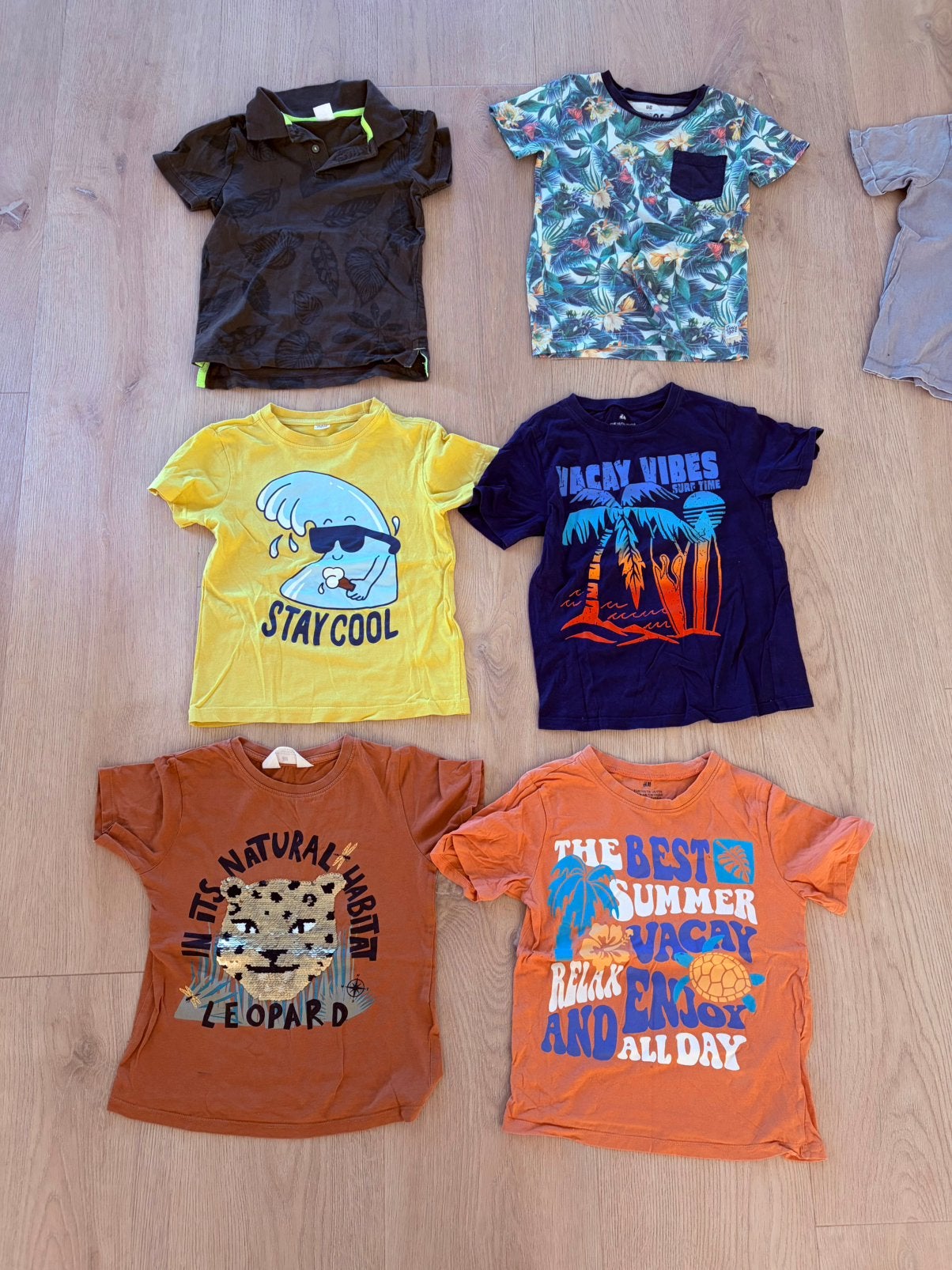 12 t-shirts maat 110-116, Ophalen of Verzenden, Gebruikt