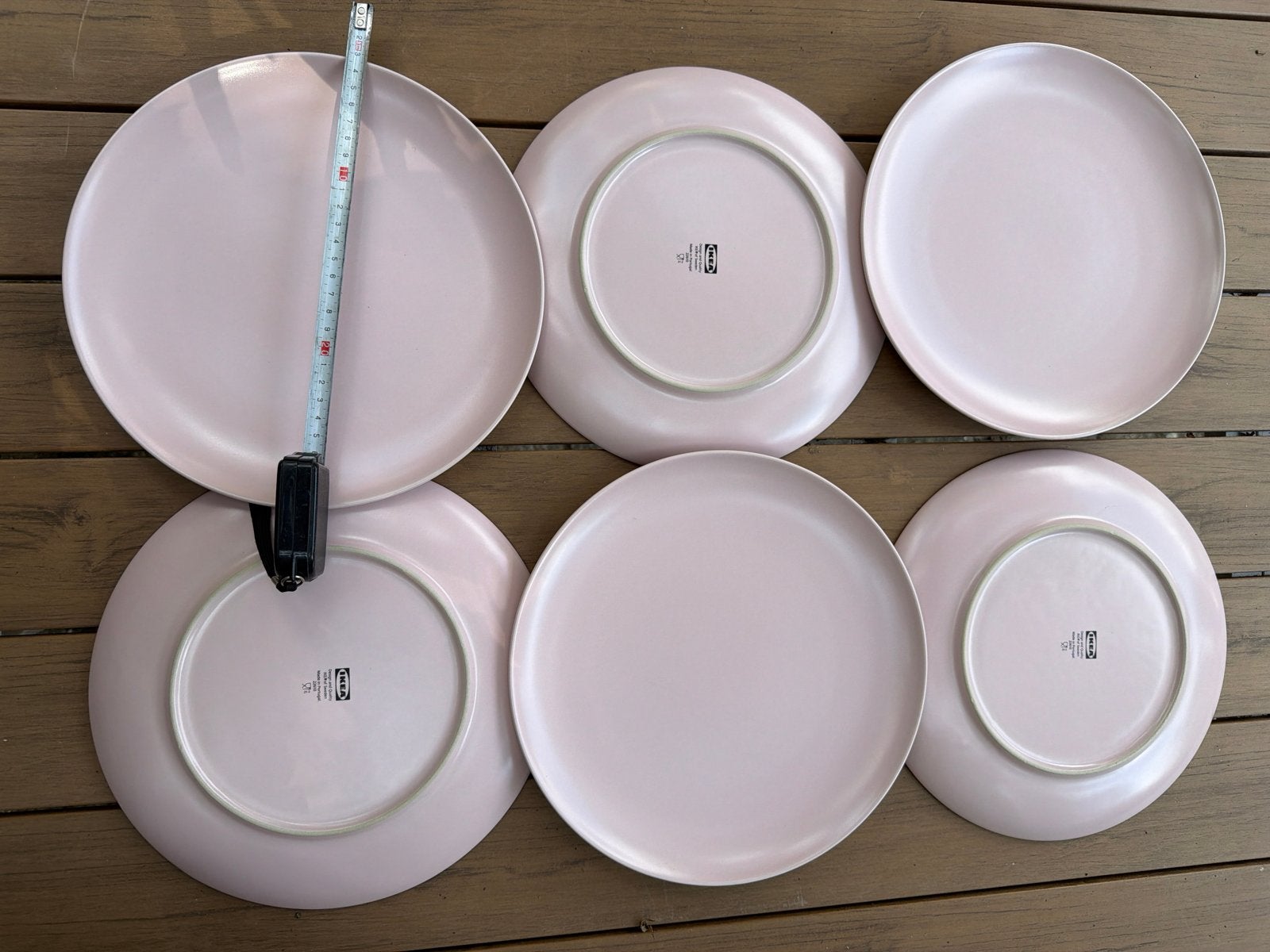16 Roze IKEA dinerborden 26cm, Keramiek, IKEA, Ophalen of Verzenden, Zo goed als nieuw