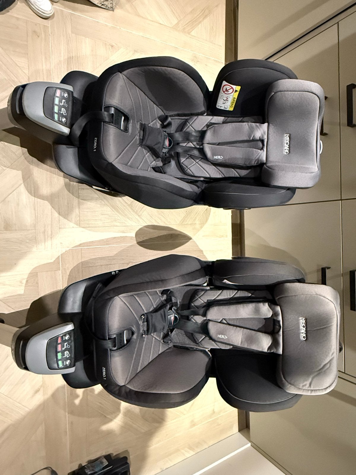 2x Recaro Zero.1 , autostoelen draaibaar + verkleiner, Kinderen en Baby's, Ophalen, 0 t/m 18 kg, Verstelbare rugleuning, Zo goed als nieuw
