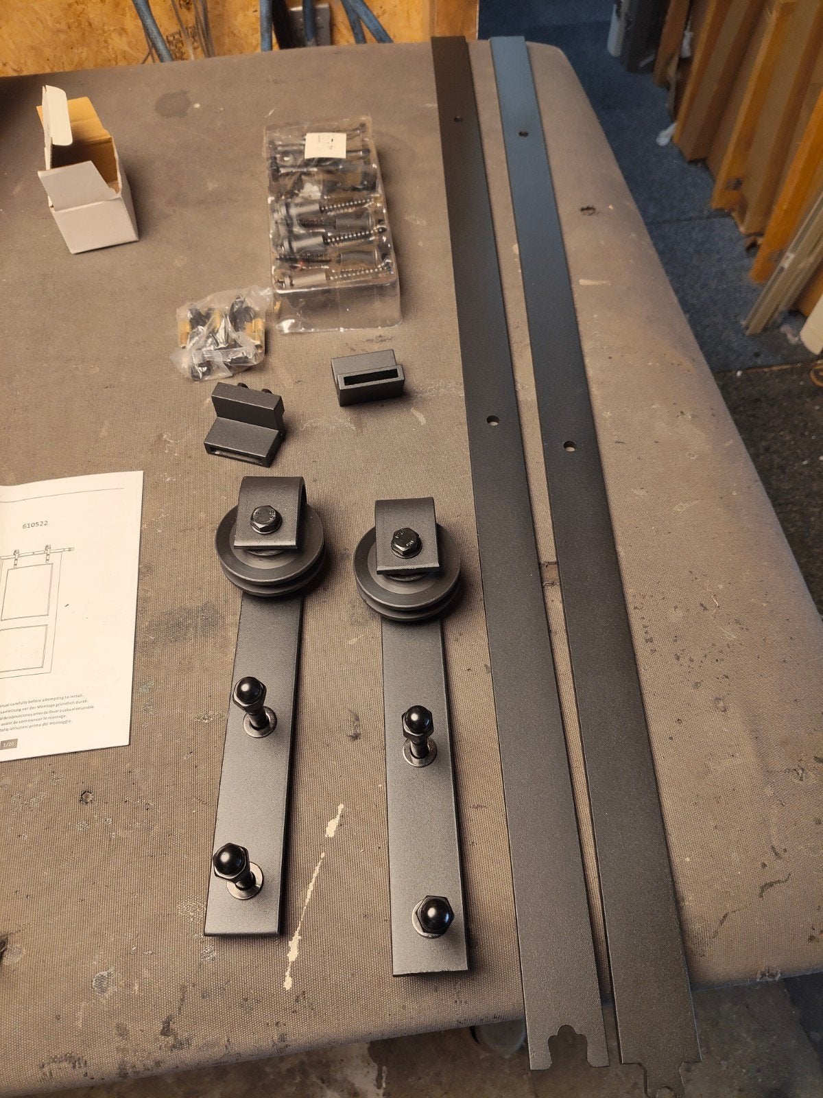 Aangeboden Nieuwe Schuifdeur rail 180 cm, Ophalen, 215 cm of meer, Binnendeur, Nieuw
