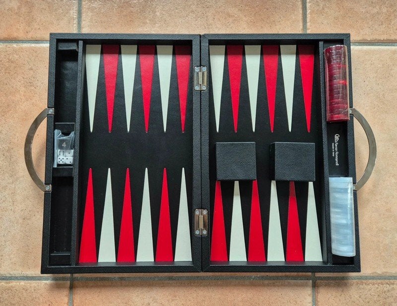 Backgammon Renzo Romagnoli italy, Hobby en Vrije tijd, Ophalen of Verzenden