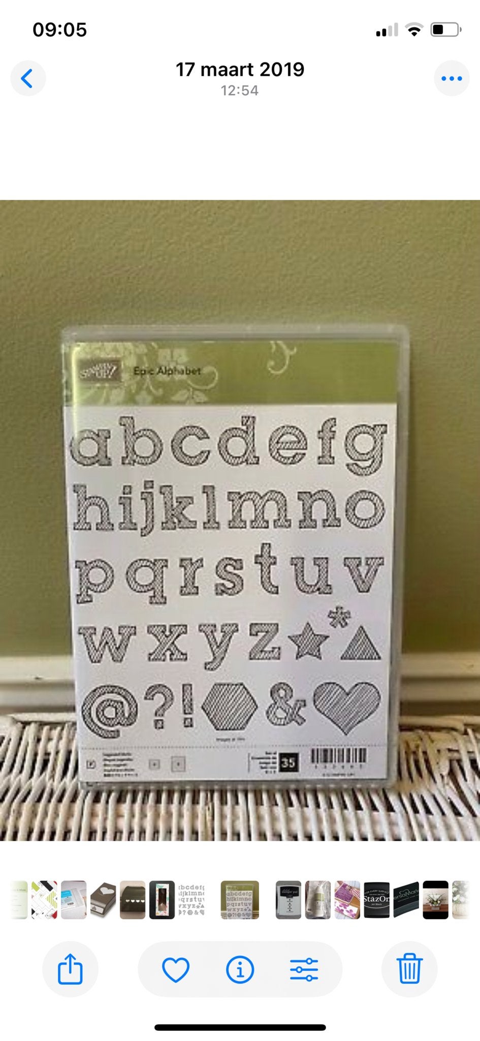 Stampin' Up! Epic Alphabet stempelset, Ophalen of Verzenden, Gebruikt, Clearstamp