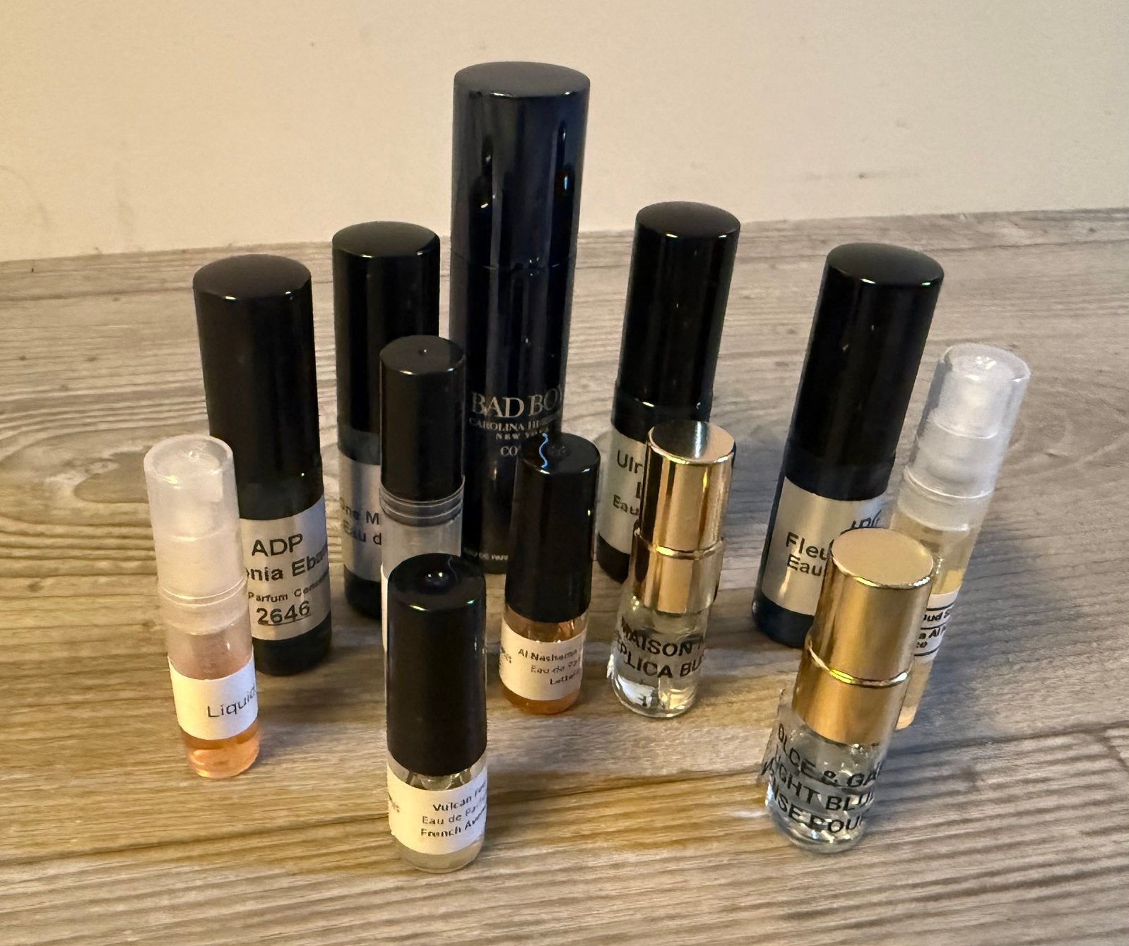 Parfum samples! (Heren), Ophalen of Verzenden, Zo goed als nieuw, Proef of Tester, Gevuld