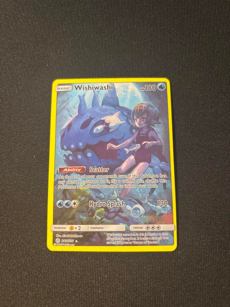 Pokemon Kaart Wishiwashi 2020, Ophalen of Verzenden, Gebruikt, Losse kaart
