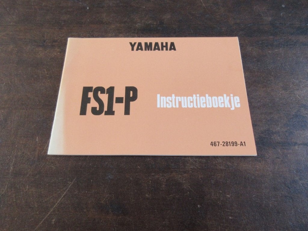 Yamaha FS1-P instructieboekje manual handleiding, Motoren, Ophalen of Verzenden, Yamaha