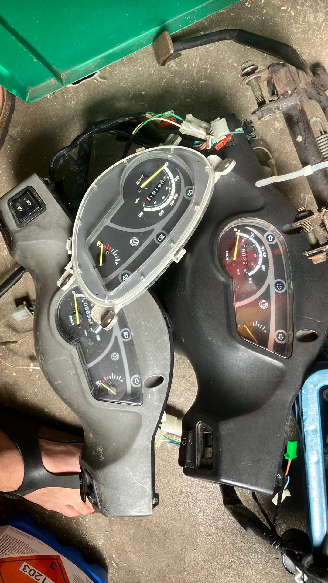 Sym orbit tellerklok dashbord weinig kilometers, Ophalen of Verzenden, Zo goed als nieuw, Overige typen